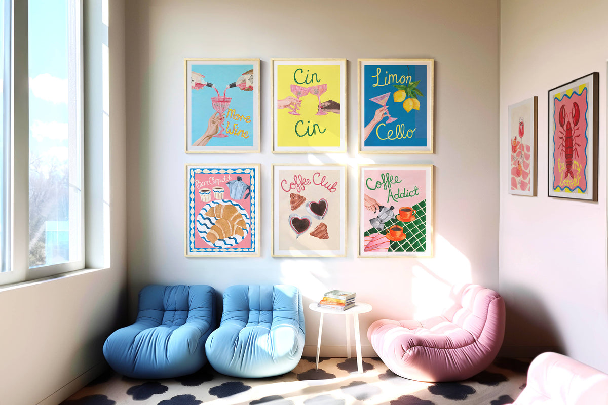Coffee Club Art Print