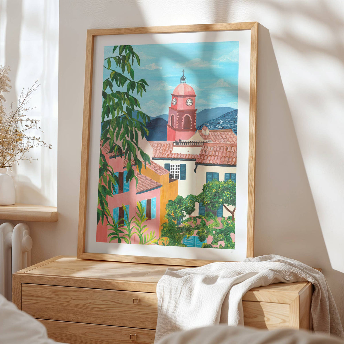 Spain Rooftops Travel Art Print