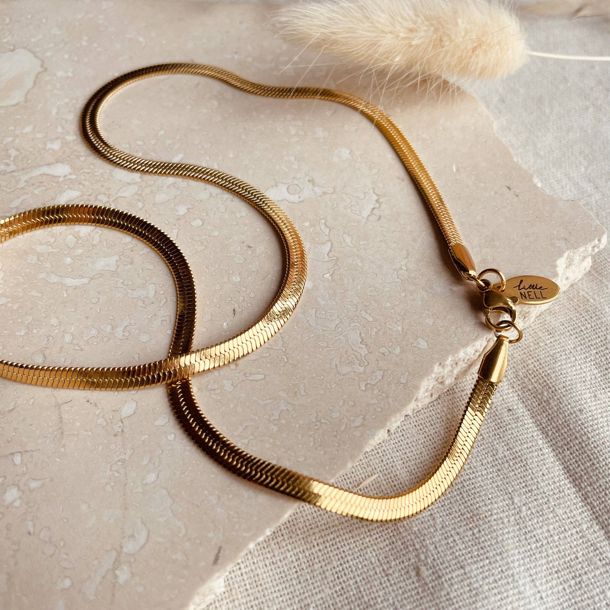 Gold Snake Chain Necklace