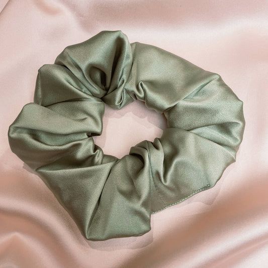 Pistachio Mulberry Silk Super Scrunchie