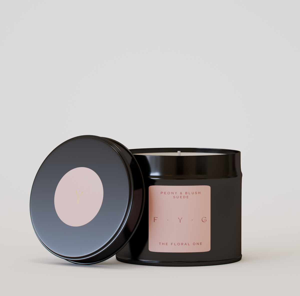 Peony & Blush Suede Candle