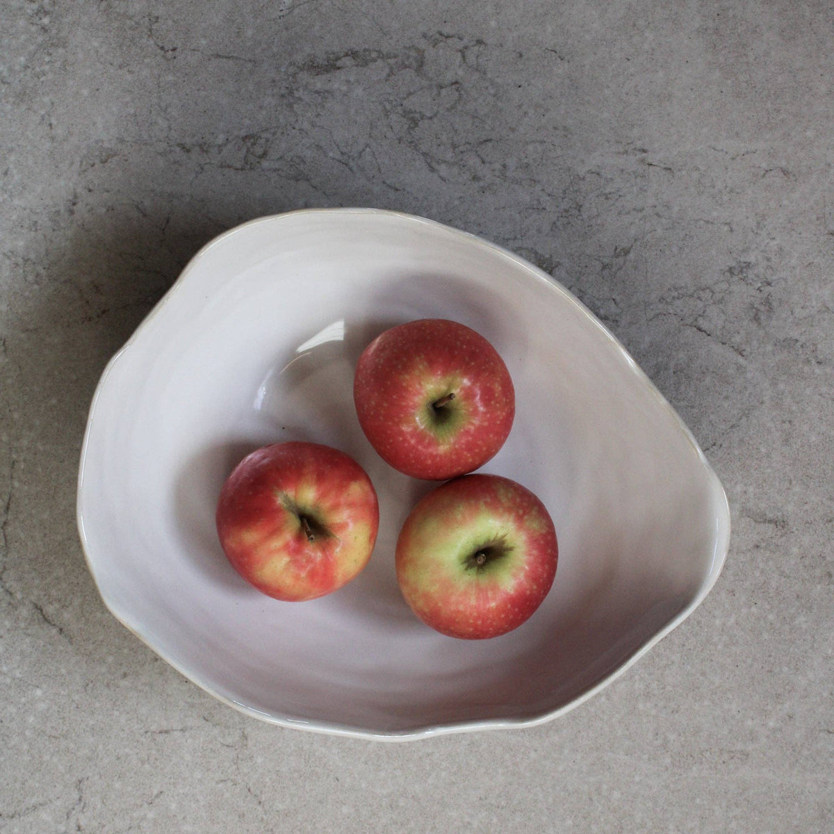 Eden White Ceramic Serving Bowl