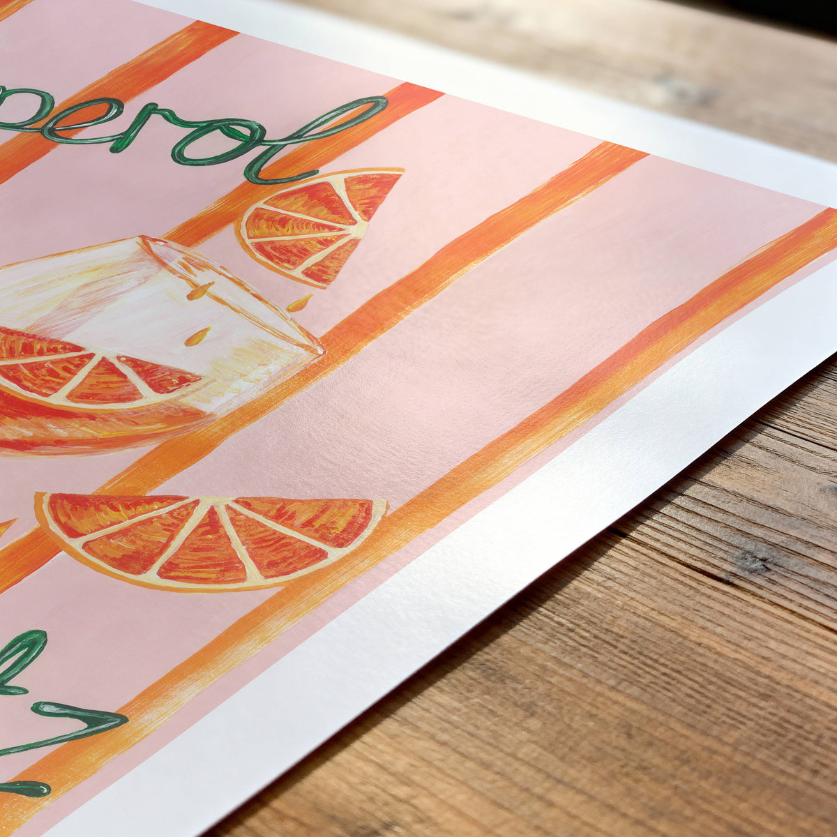 Aperol Spritz Cocktail Wall Art Print