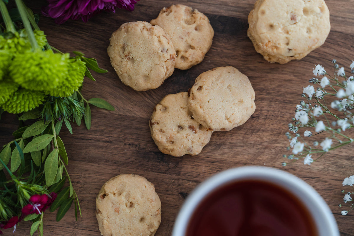 Traditional Shortbread Biscuits with Macadamia Nuts
