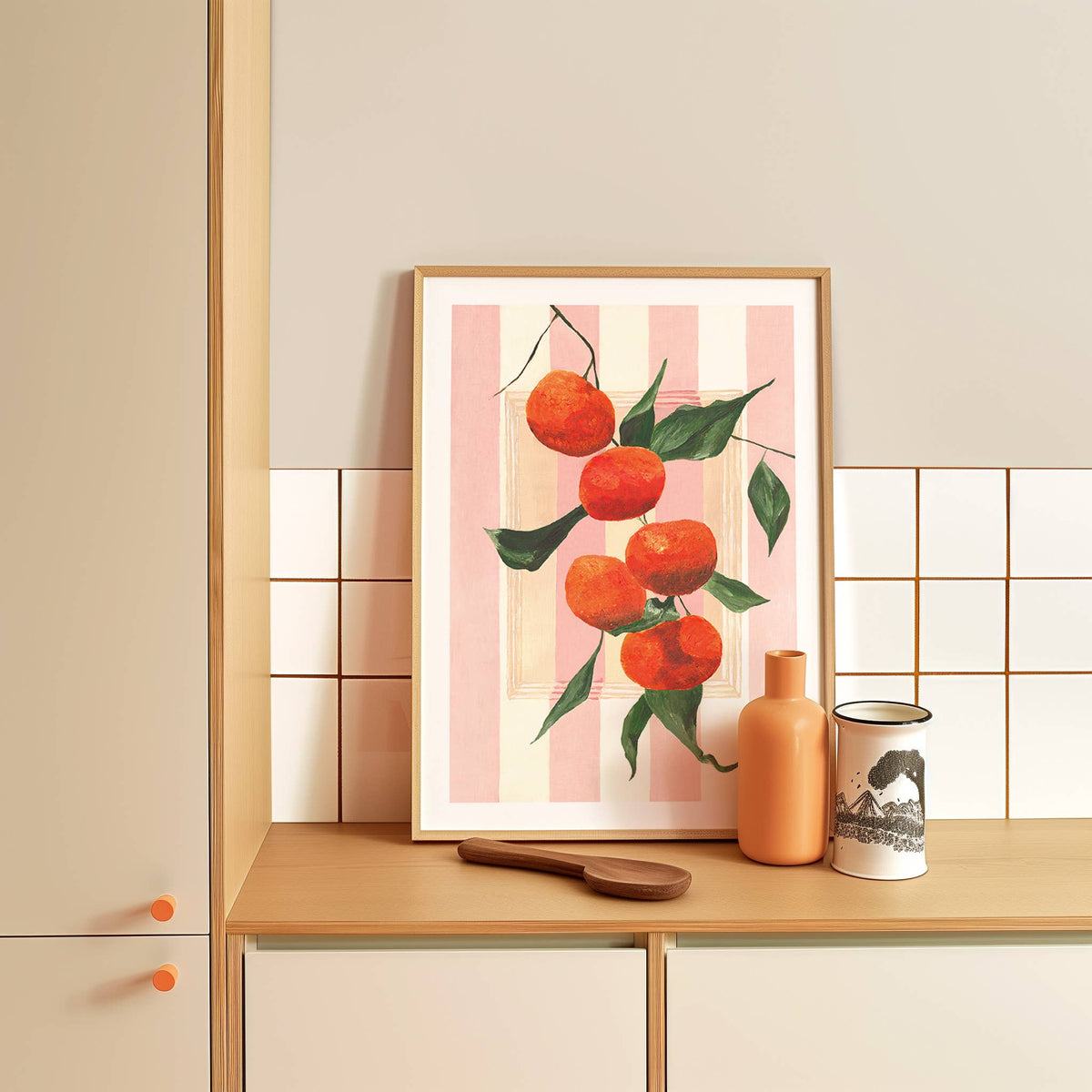 Hand Painted Oranges Art Print