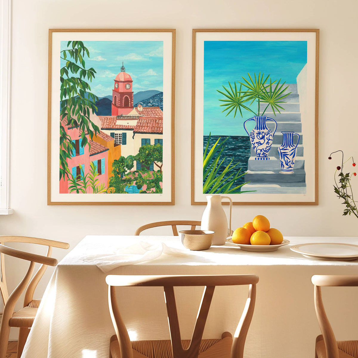 Spain Rooftops Travel Art Print