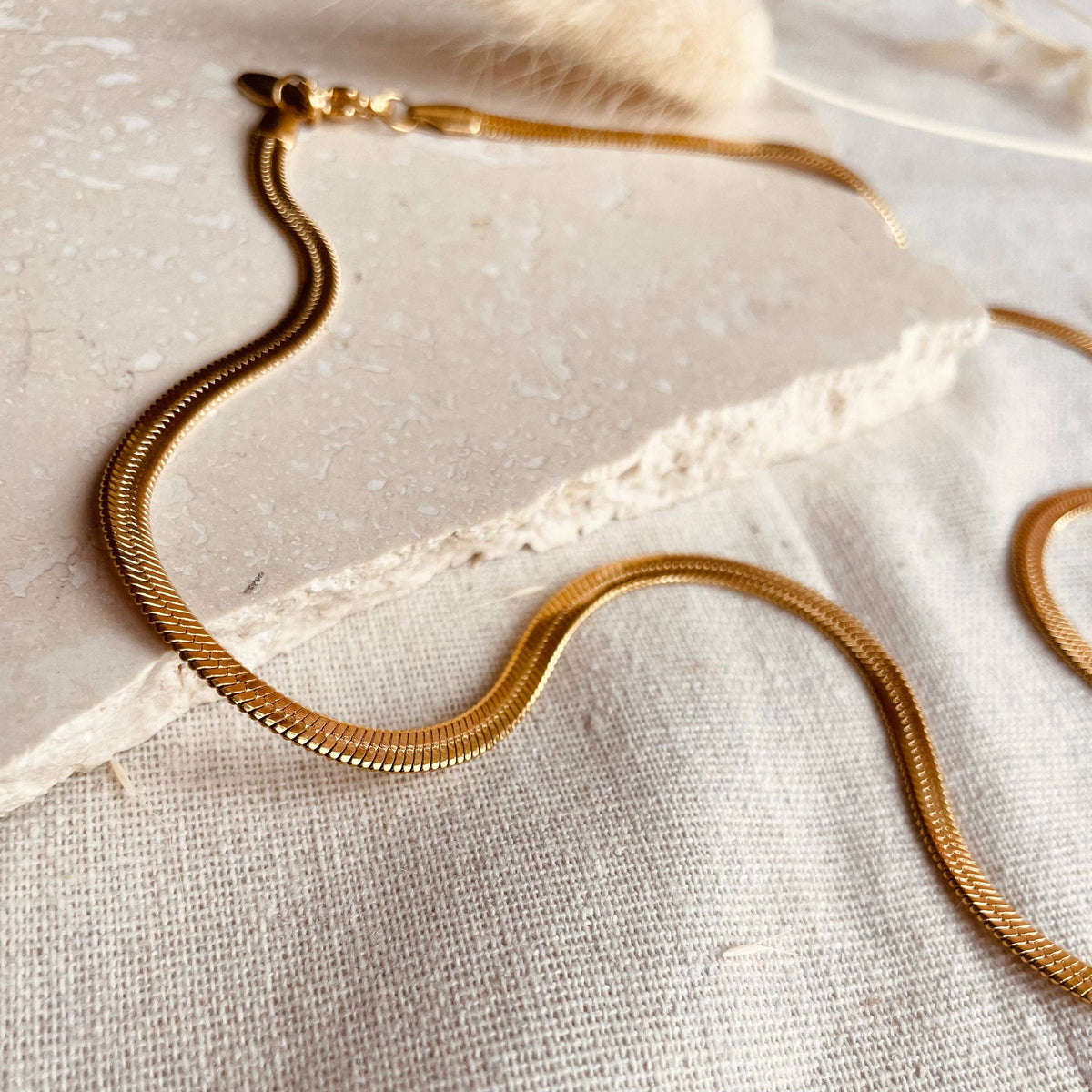 Gold Snake Chain Necklace