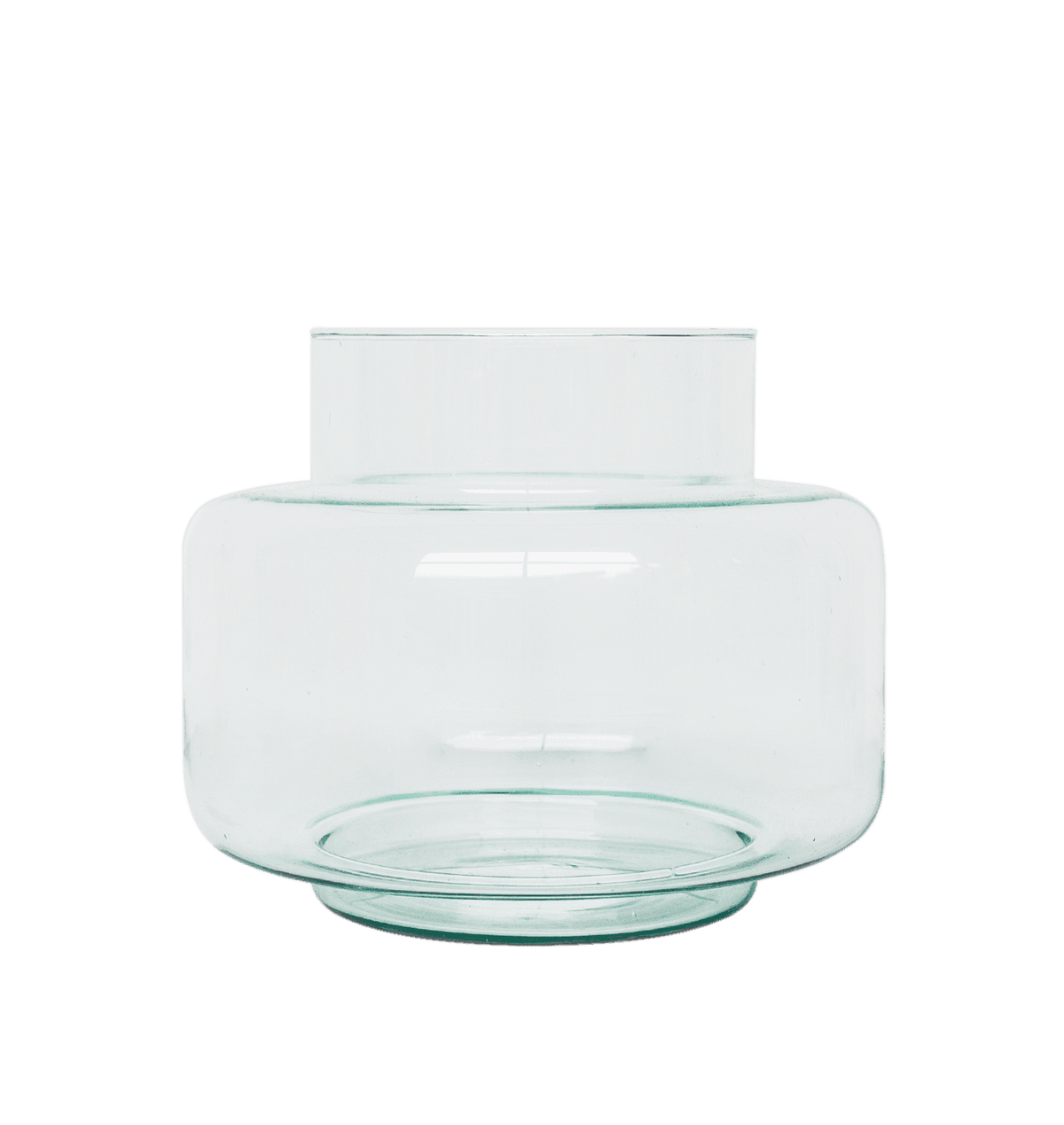 Transparent Recycled  Glass Vase