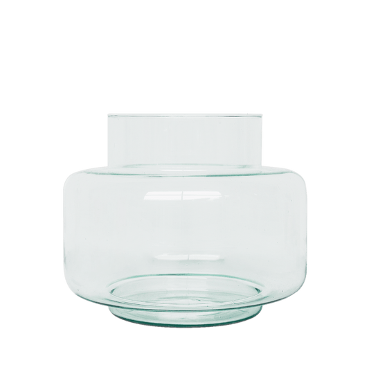 Transparent Recycled  Glass Vase