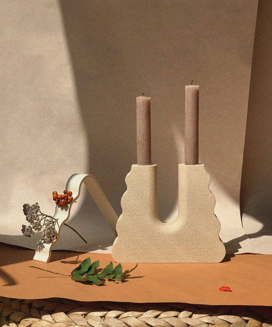 Flur Scalloped Candle Holder