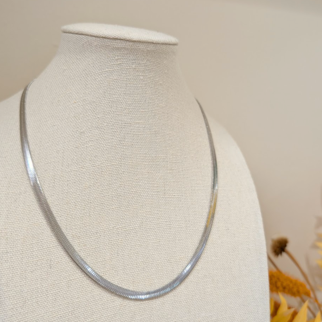 Silver Snake Chain Necklace