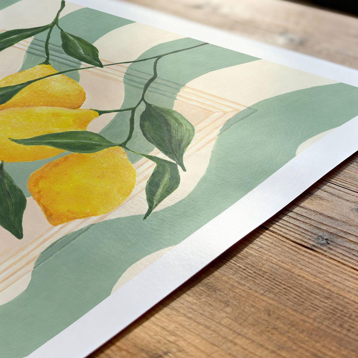 Hand Painted Lemons Art Print