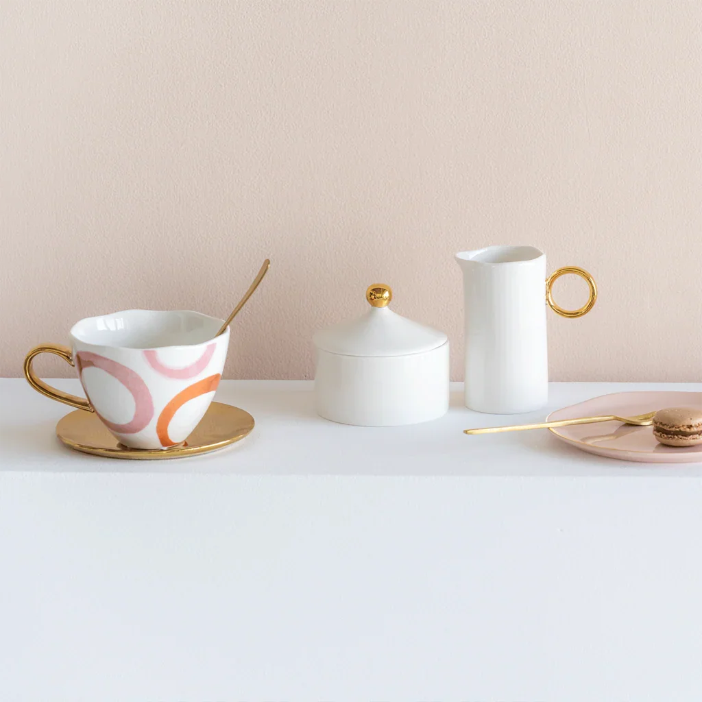 Gold Handled Milk Can