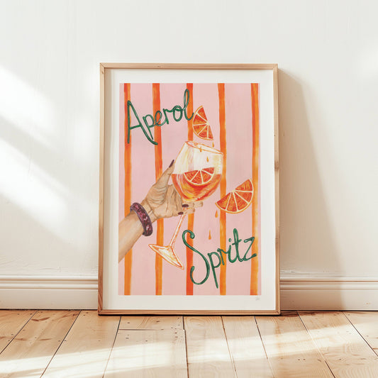 Aperol Spritz Cocktail Wall Art Print