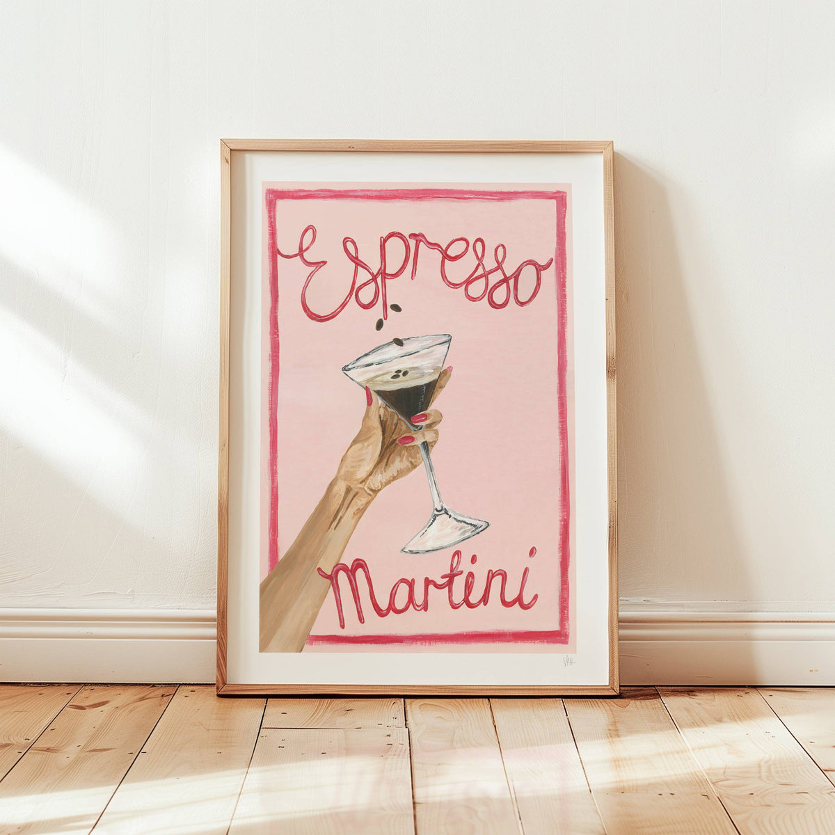 Espresso Martini Cocktail Wall Art Print