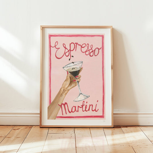 Espresso Martini Cocktail Wall Art Print