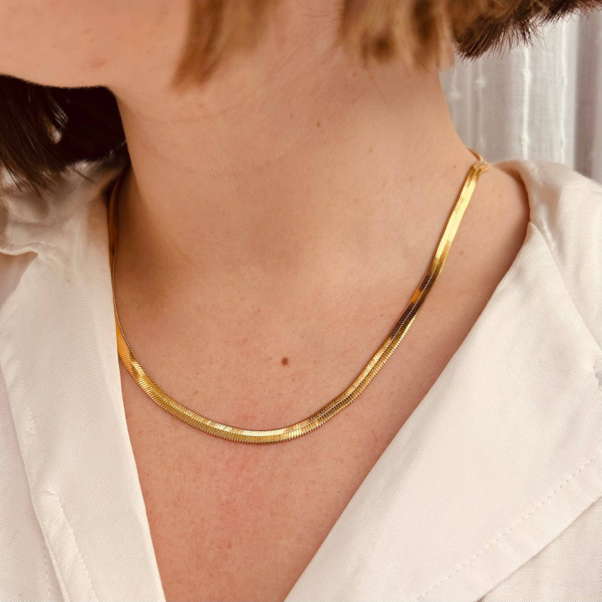 Gold Snake Chain Necklace