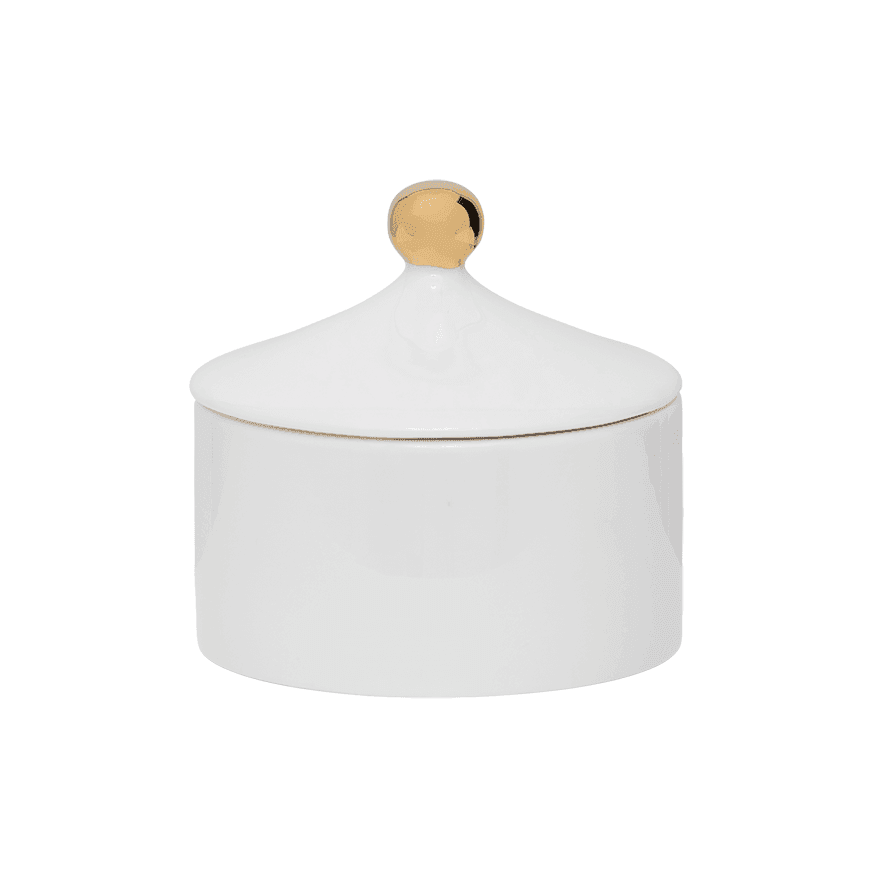 Gold Dot Sugar Pot