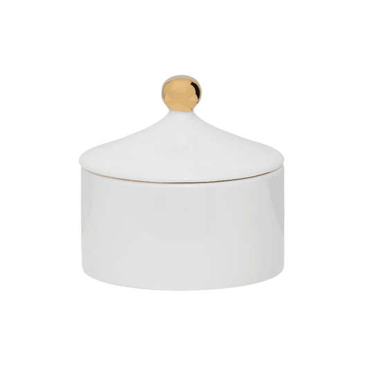 Gold Dot Sugar Pot