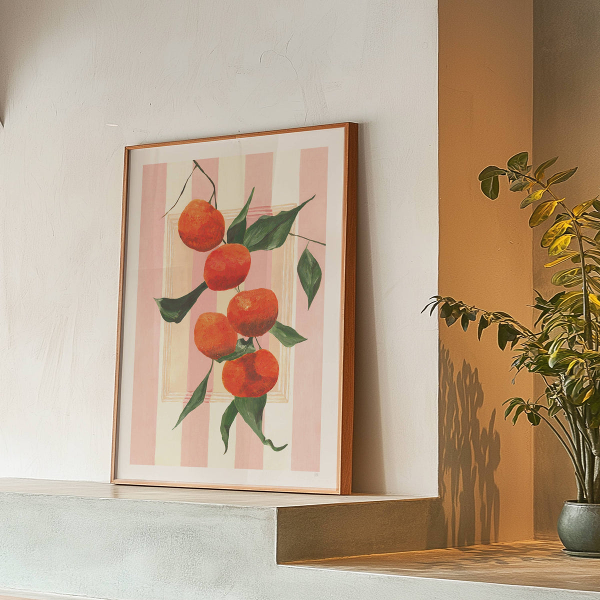 Hand Painted Oranges Art Print
