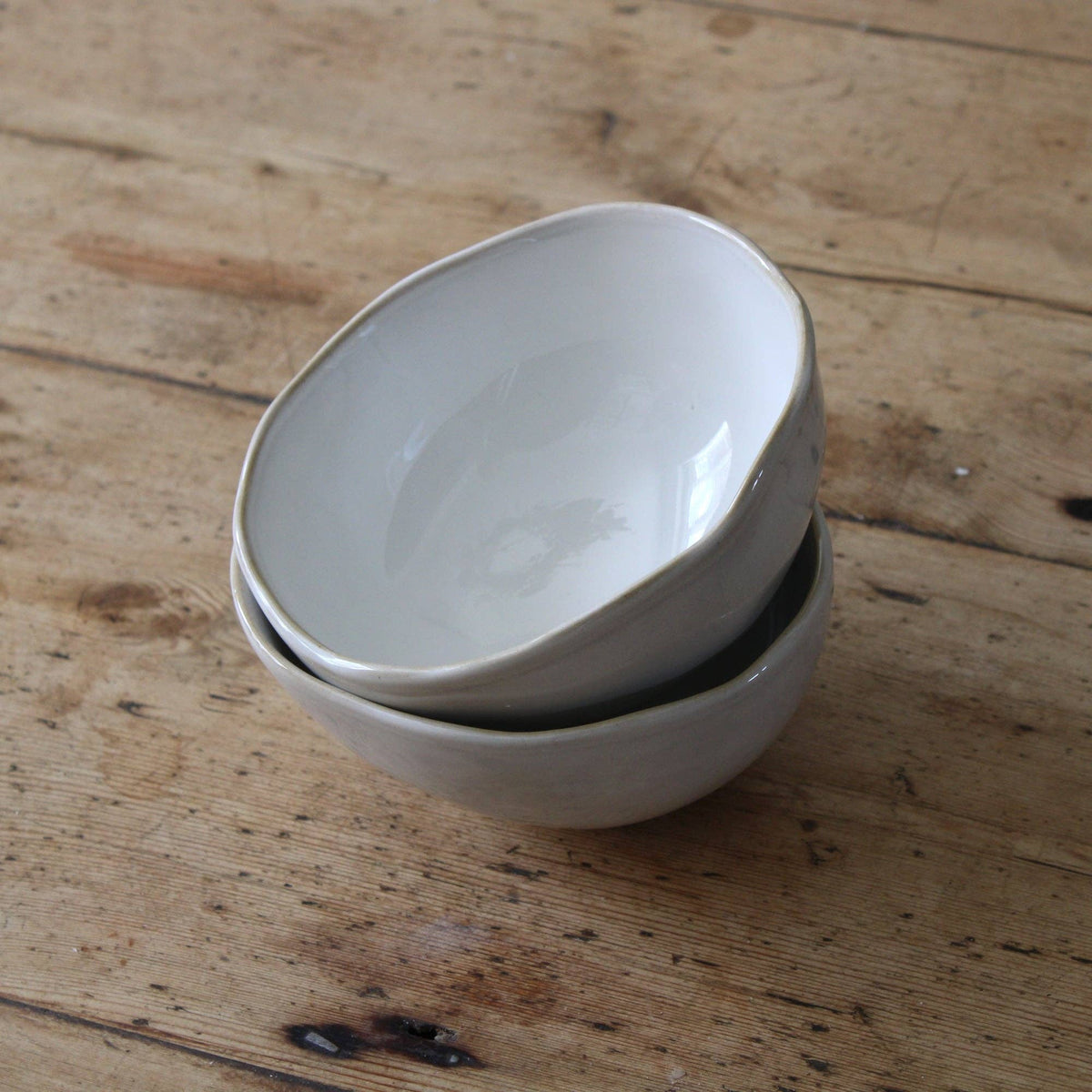 Eden Ceramic Small Bowl in Oyster White