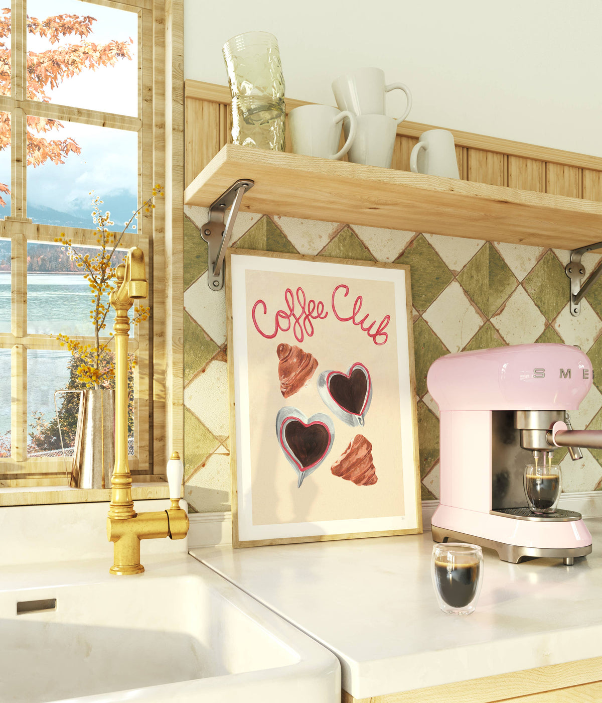 Coffee Club Art Print
