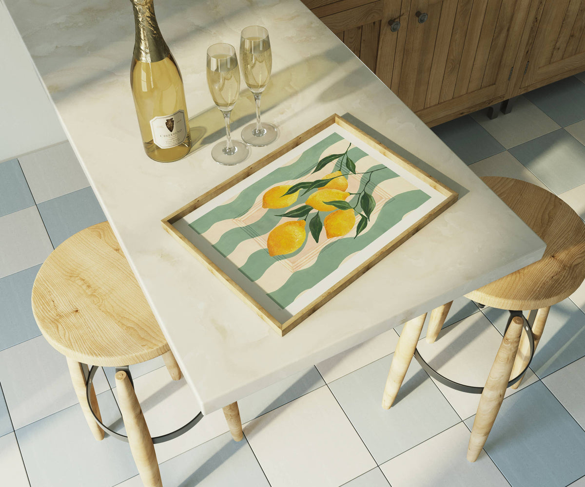 Hand Painted Lemons Art Print