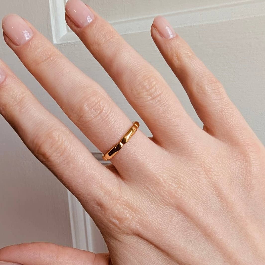 Gold Scallop Ring