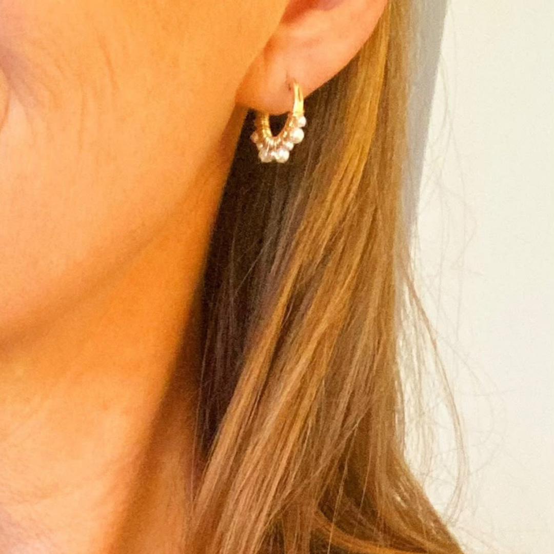 Indian Summer Gold Mini Hoop Earrings