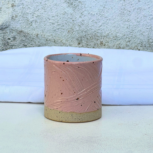 Handmade Pink Ceramic Tumbler