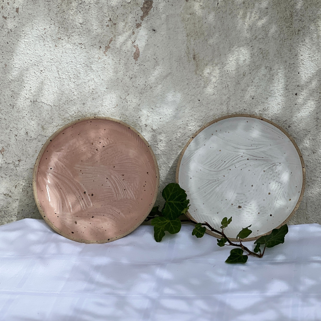 Handmade Pink Ceramic Side Plate