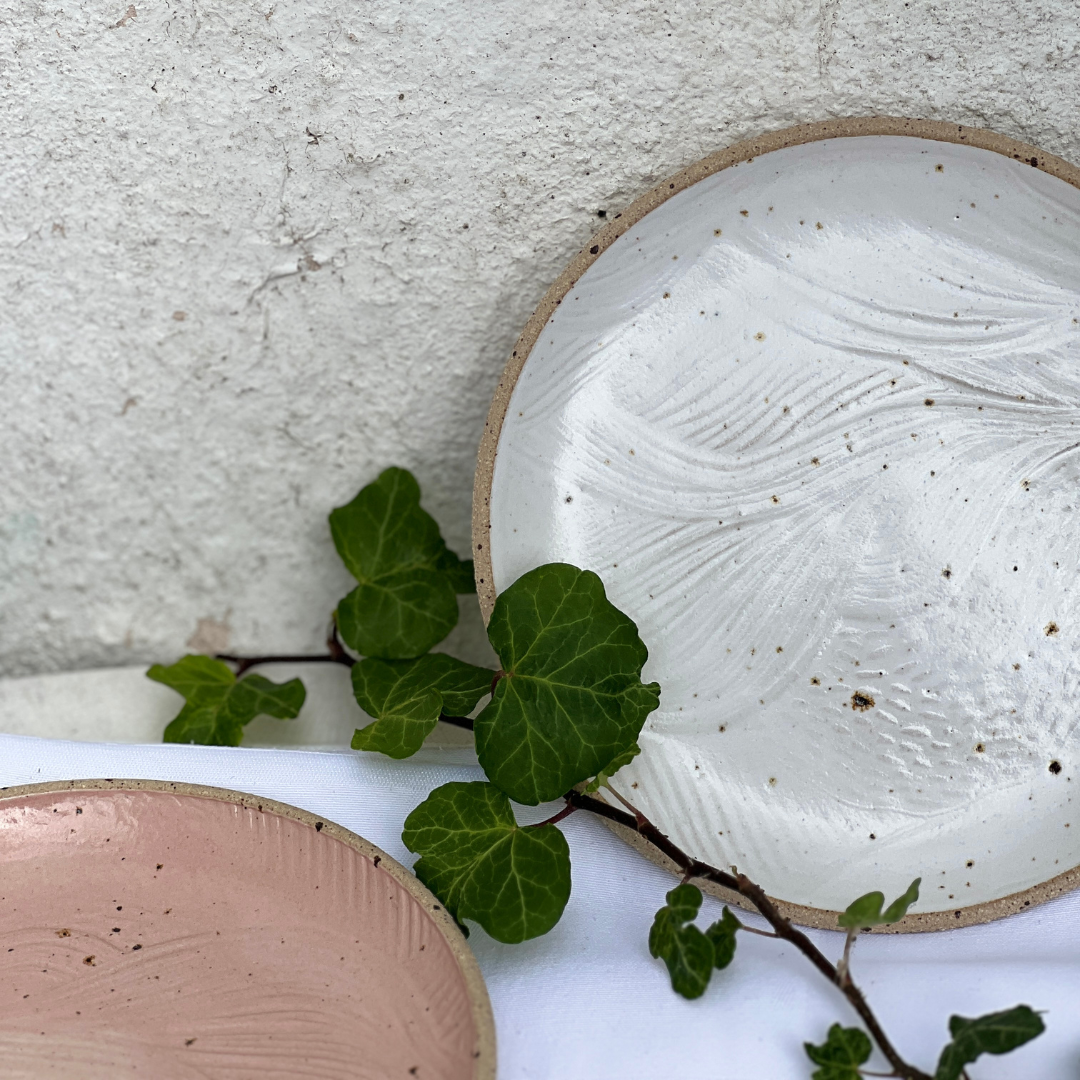 Handmade White Ceramic Side Plate