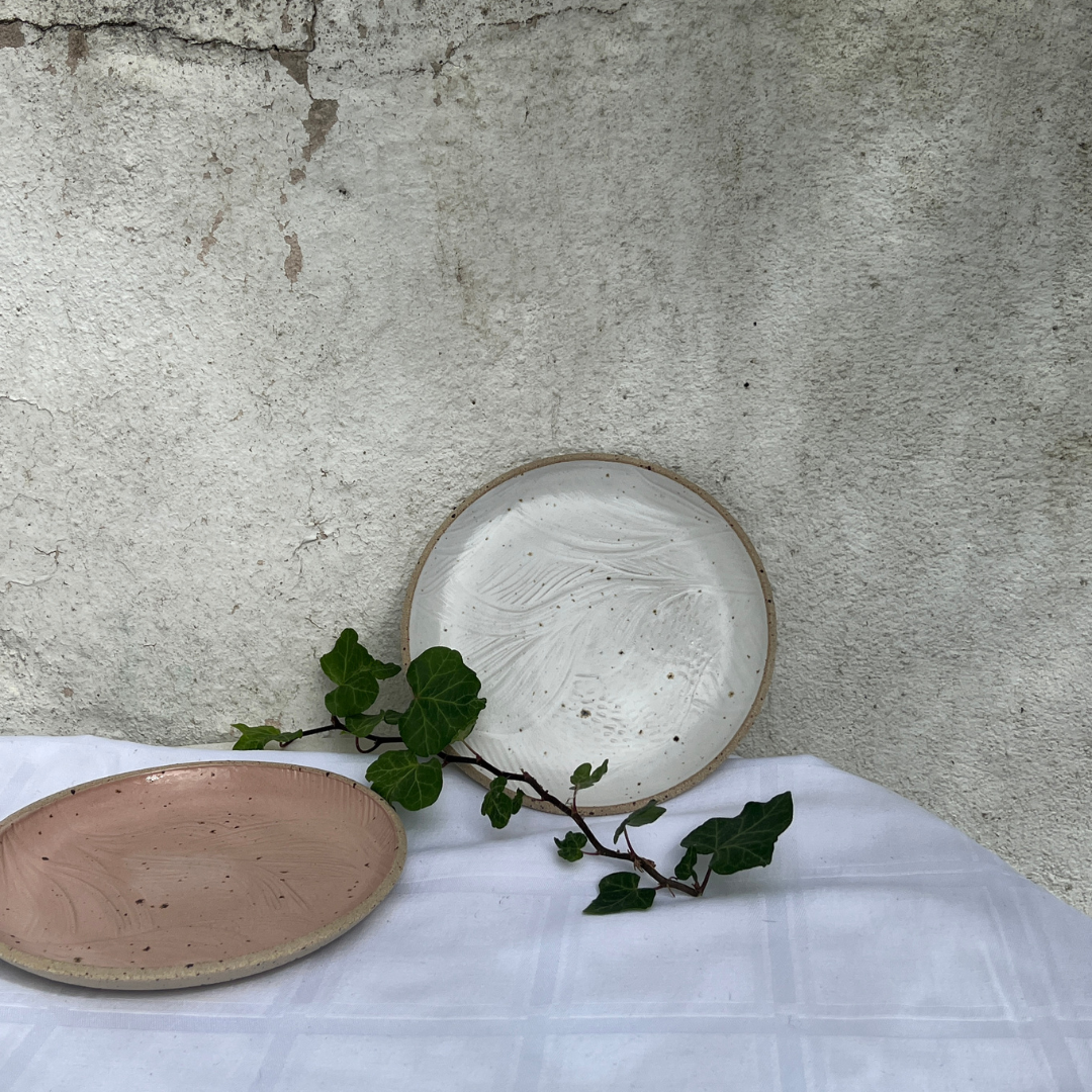 Handmade White Ceramic Side Plate