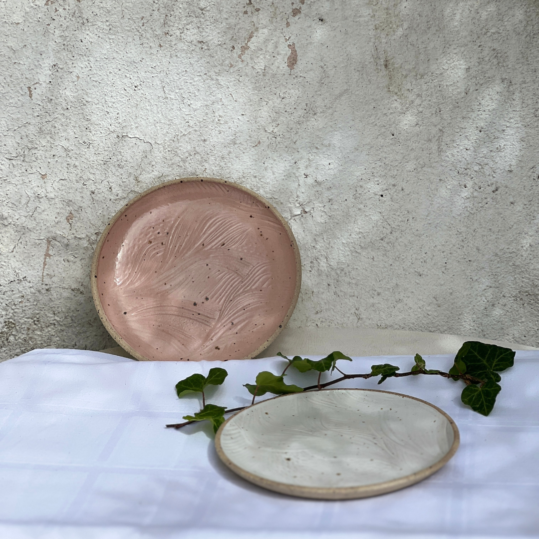 Handmade Pink Ceramic Side Plate