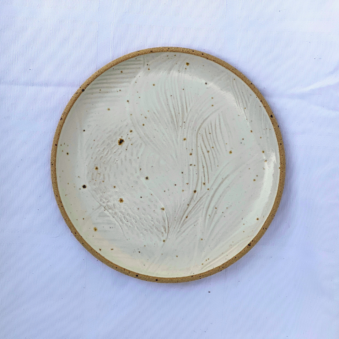 Handmade White Ceramic Side Plate