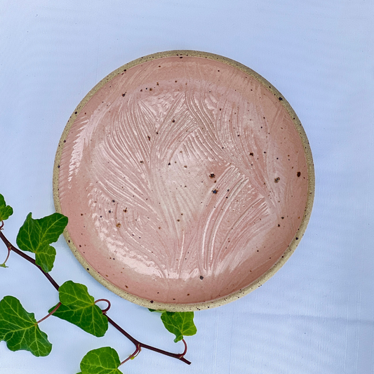 Handmade Pink Ceramic Side Plate