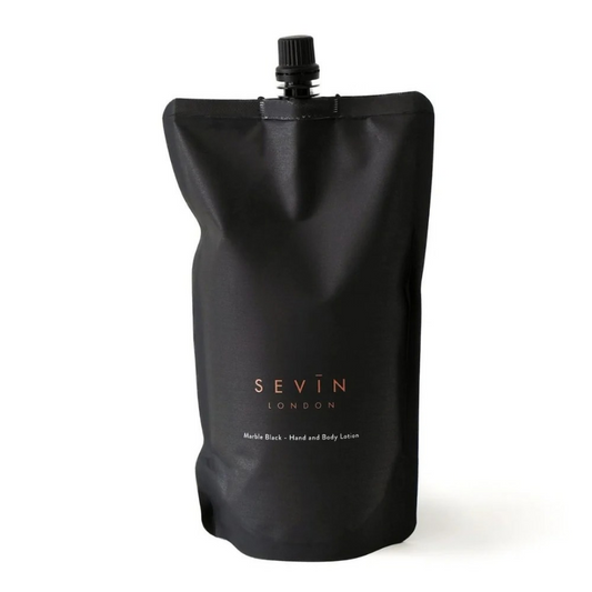 Marble Black Hand & Body Lotion Refill Pouch