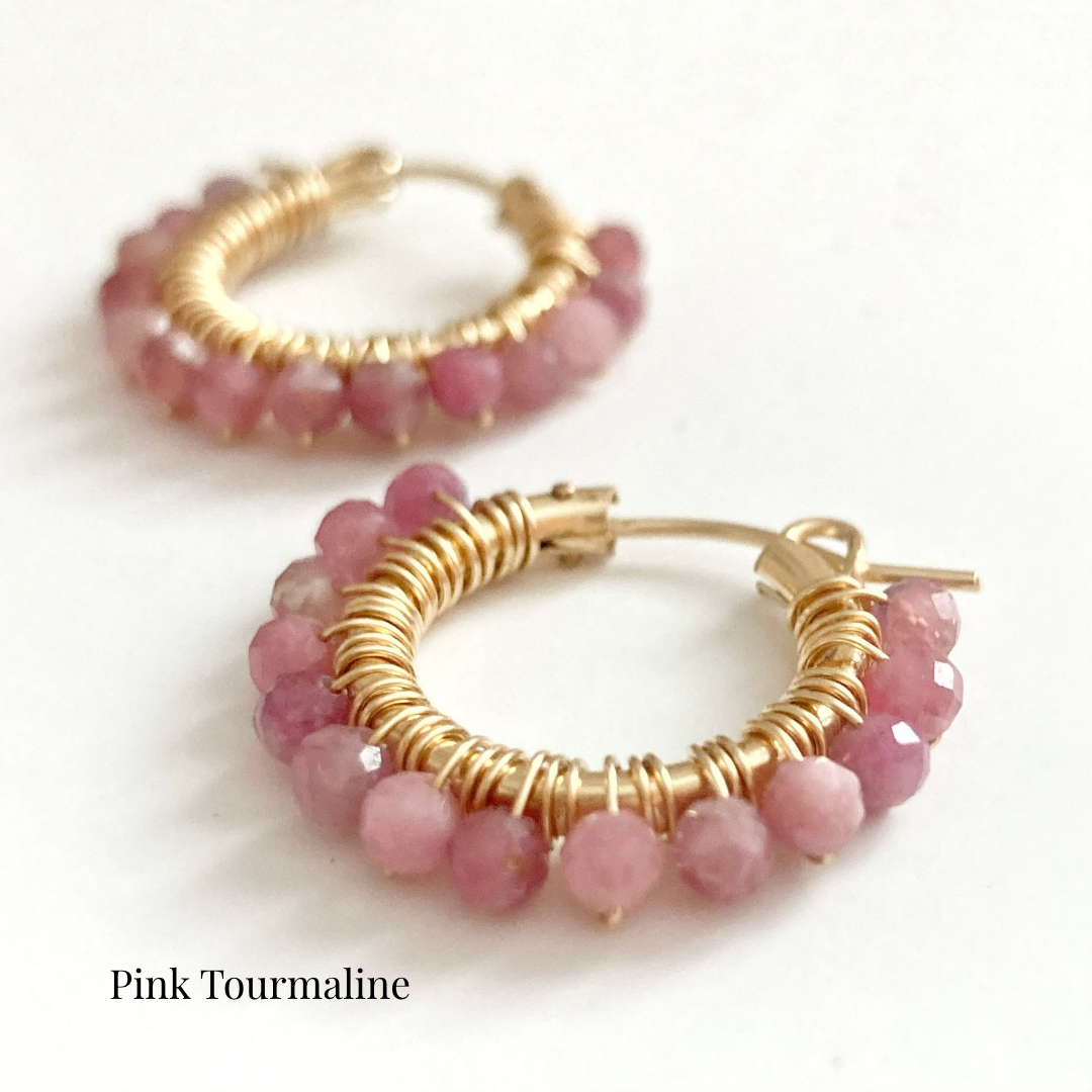 Sunburst Gold Hoop Earrings