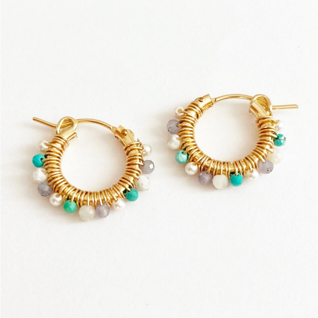 Shoreline Mini Sunburst Gold Earrings