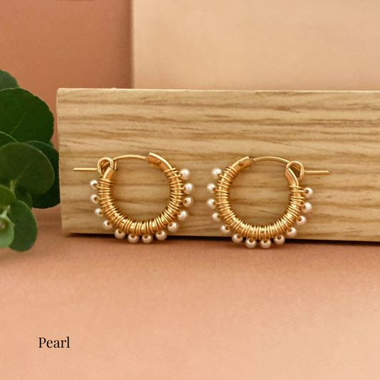Mini Sunburst Gold Earrings