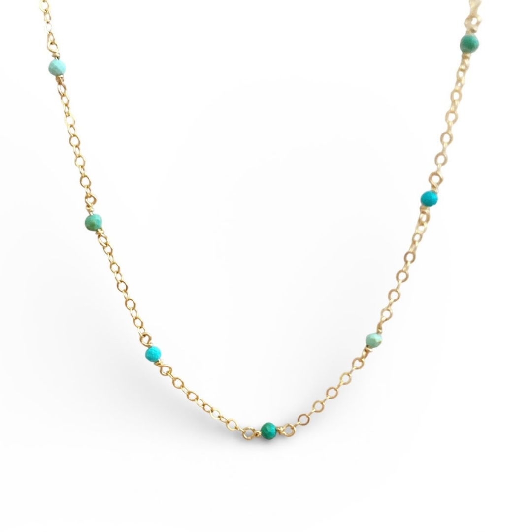 Gemstone Choker Necklace in Gold