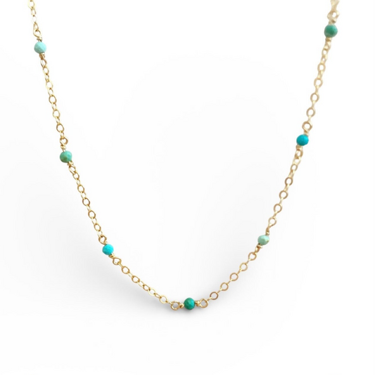 Gemstone Choker Necklace in Gold