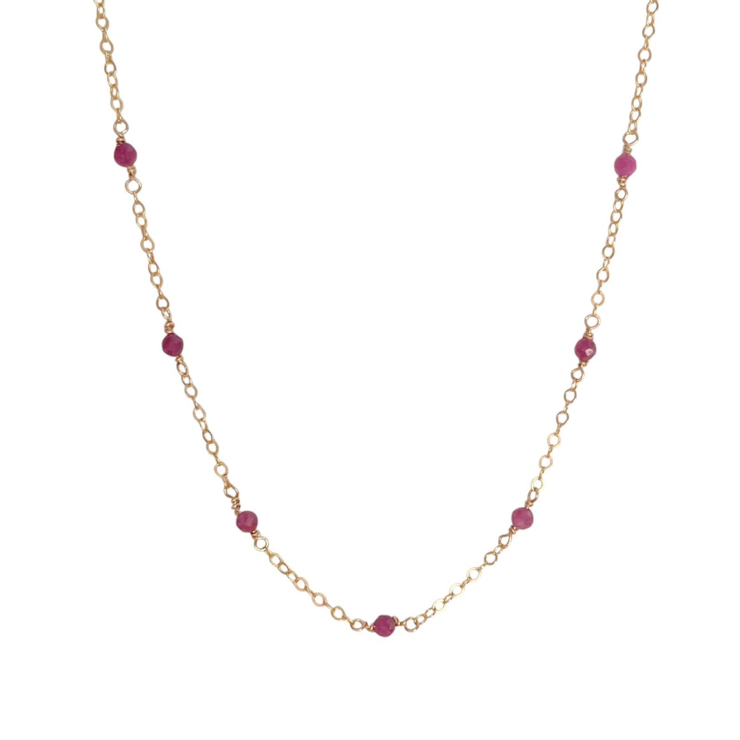 Gemstone Choker Necklace in Gold