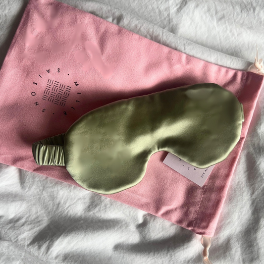Pistachio Silk Sleep Mask