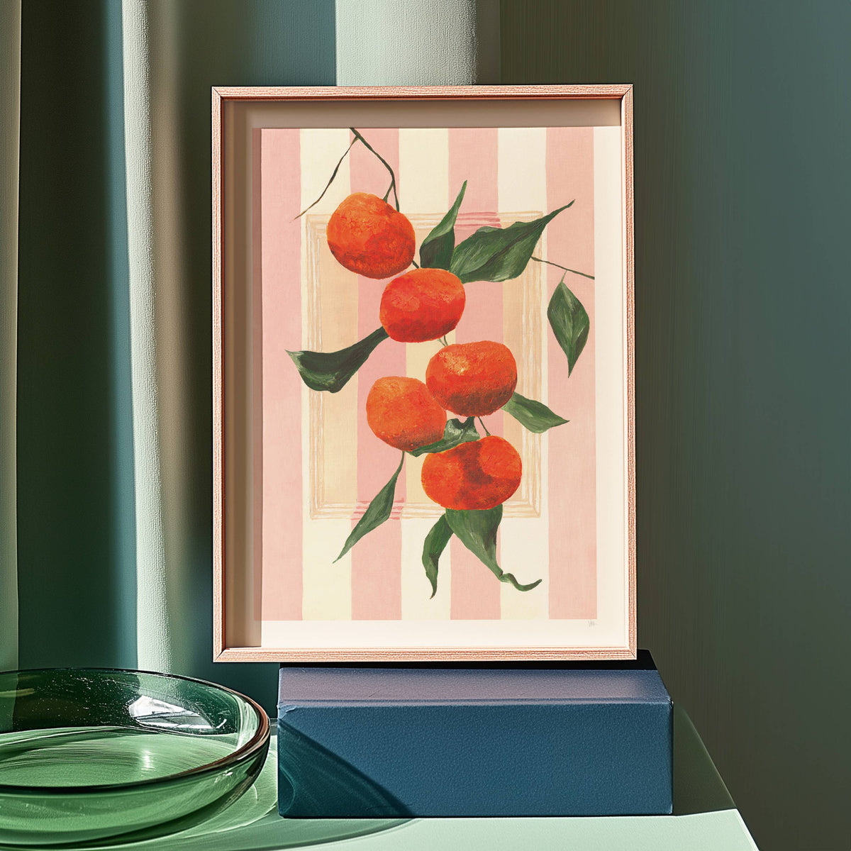 Hand Painted Oranges Art Print