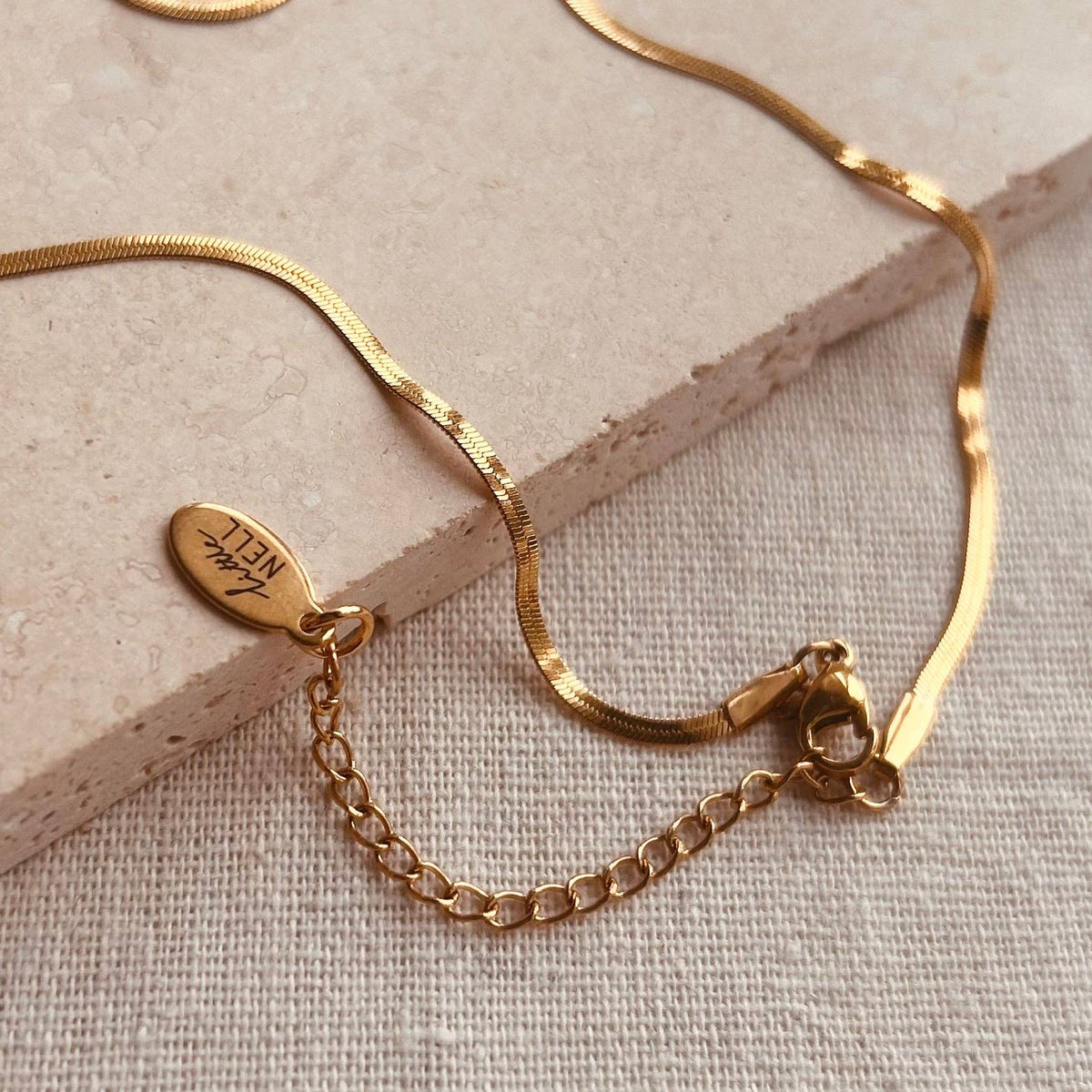 Gold Slim Snake Chain Necklace