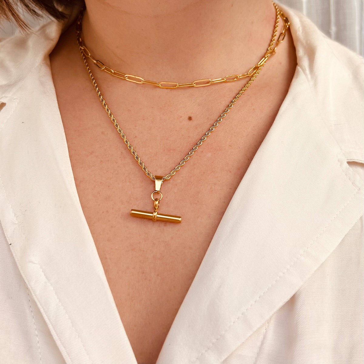Long Link Chain Necklace