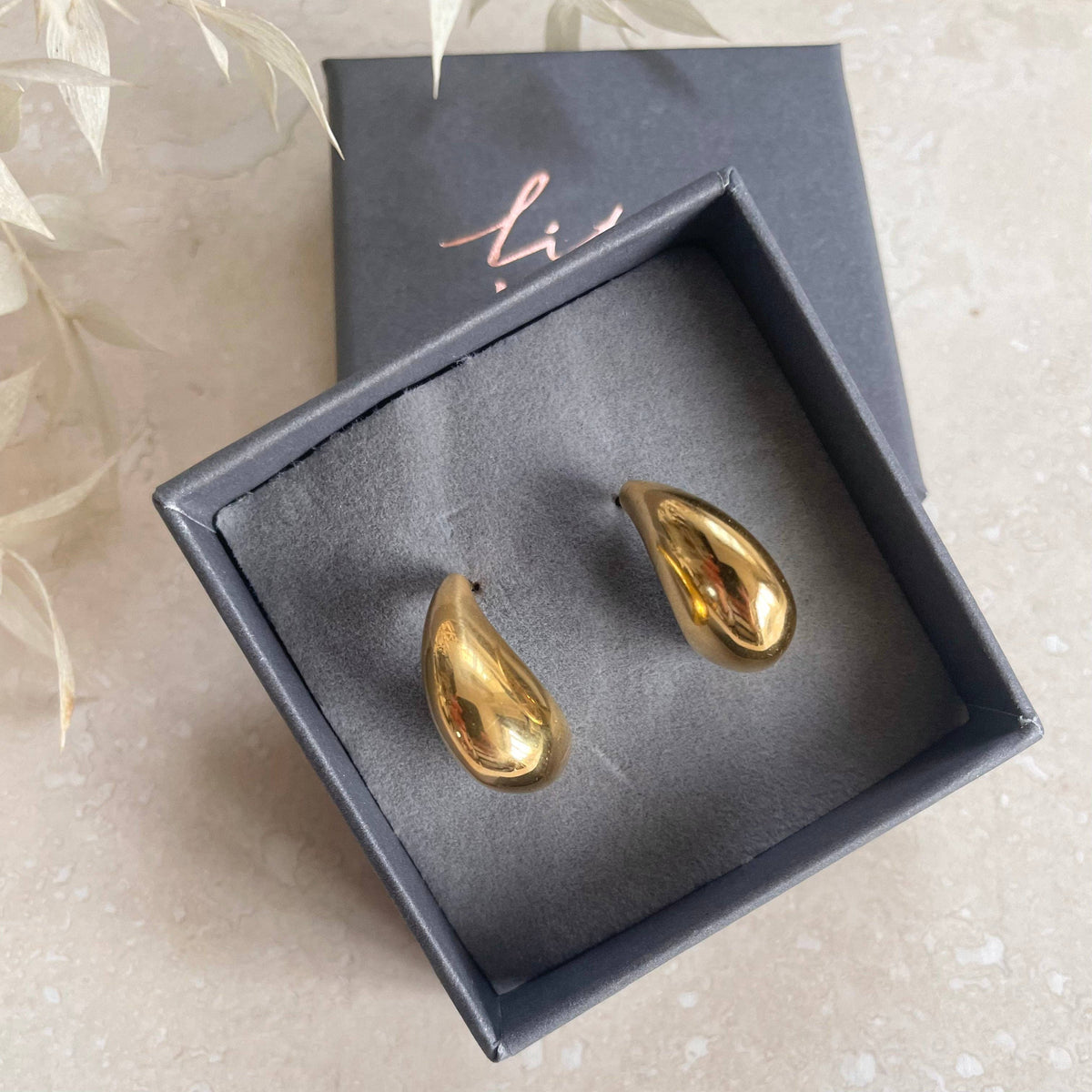 Gold Droplet Earrings