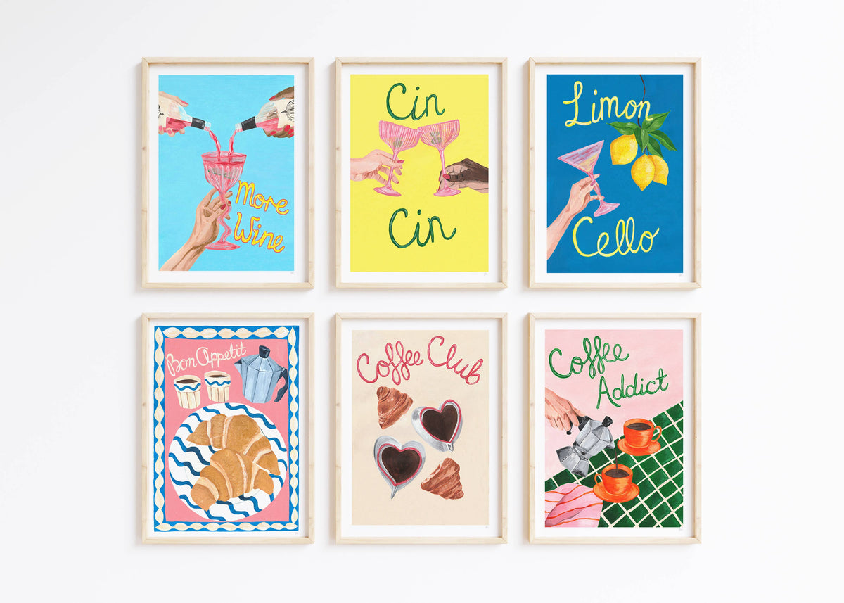 Coffee Club Art Print