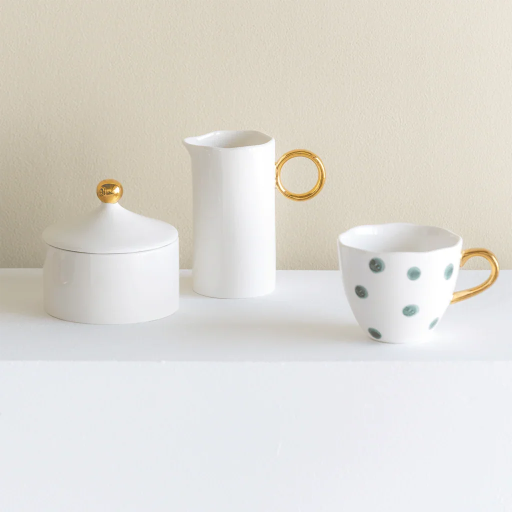 Gold Handled Milk Can
